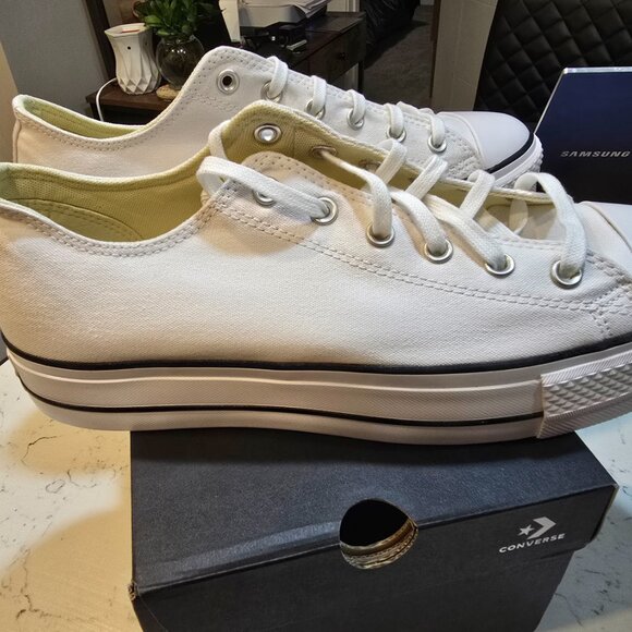 Converse UniseX CTAS Lift Ox 560251C White Sneakers MENS Sz 12 Womens 14 NEW - Picture 5 of 9